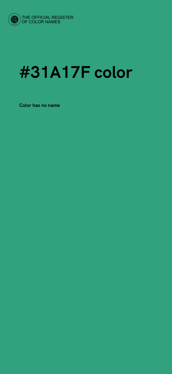 #31A17F color image