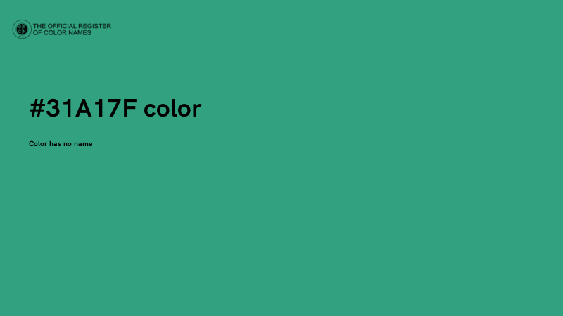 #31A17F color image