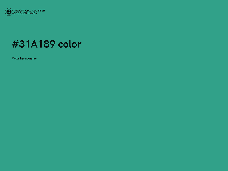 #31A189 color image