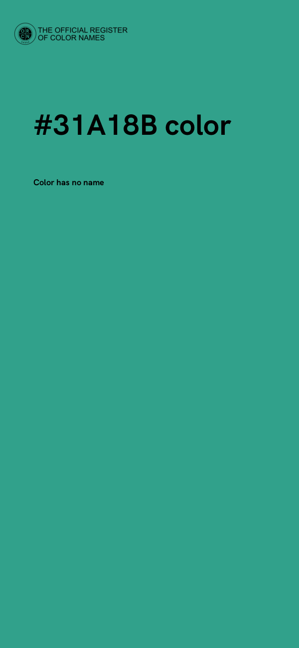 #31A18B color image
