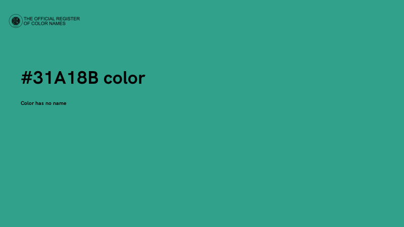 #31A18B color image
