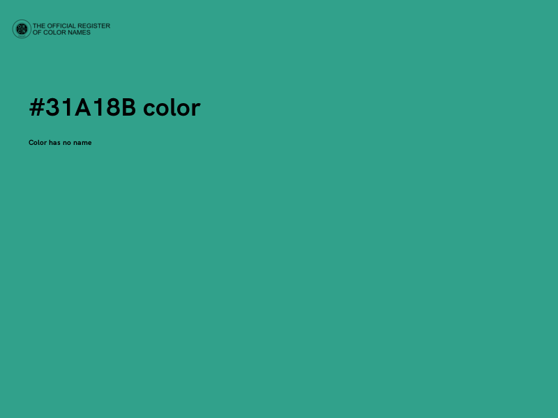 #31A18B color image