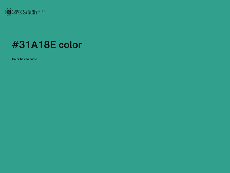 #31A18E color image