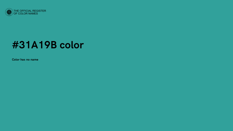 #31A19B color image