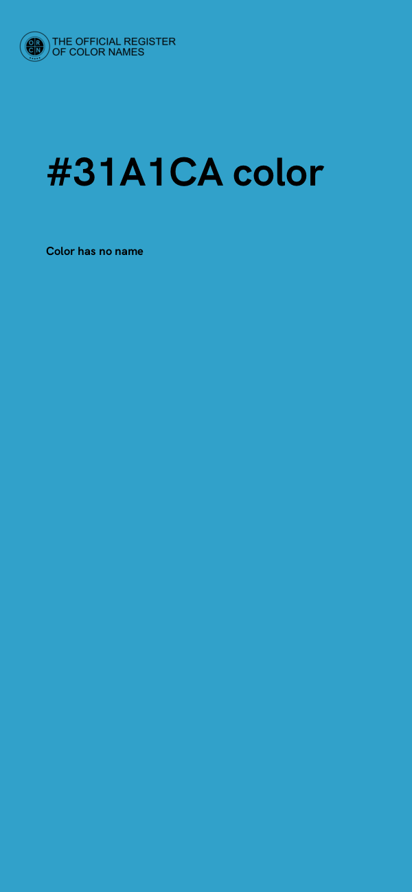 #31A1CA color image