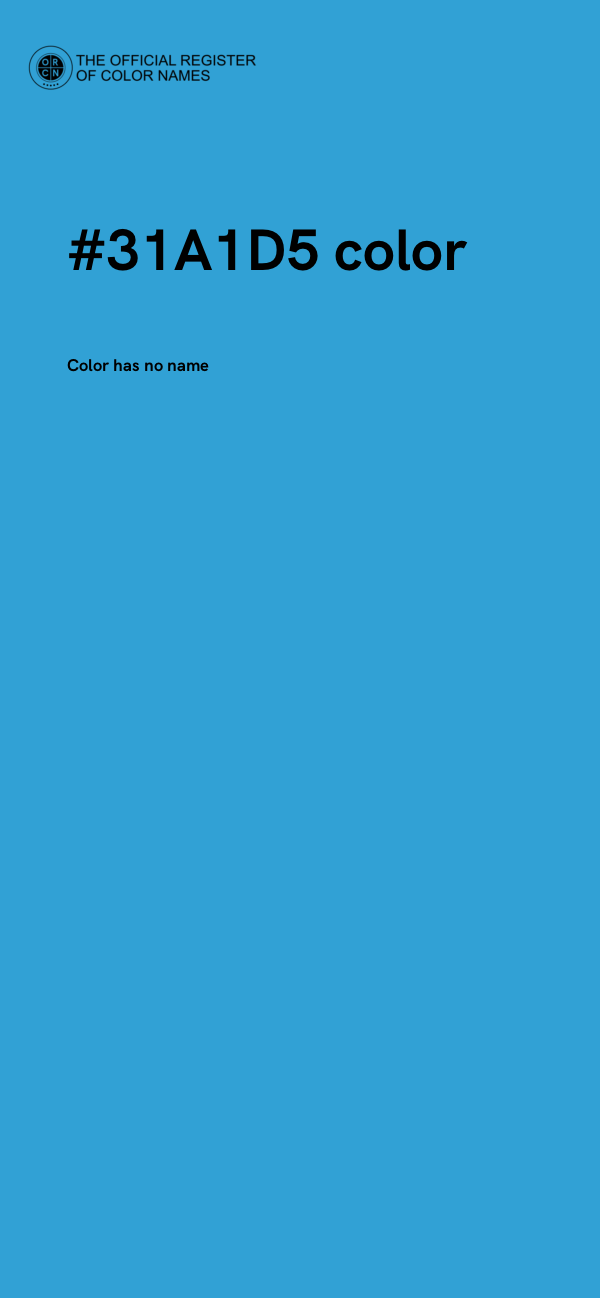 #31A1D5 color image