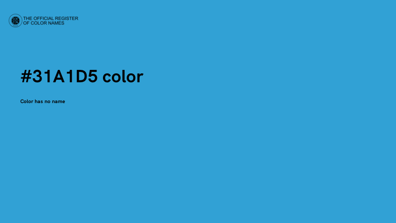 #31A1D5 color image