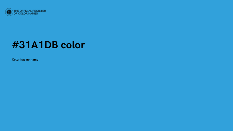#31A1DB color image