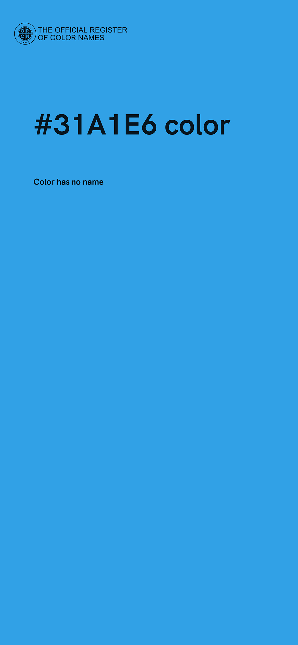 #31A1E6 color image