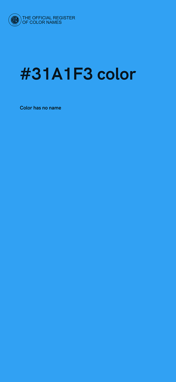 #31A1F3 color image