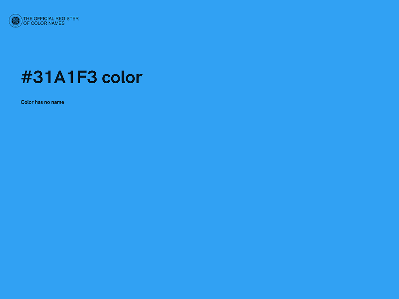 #31A1F3 color image