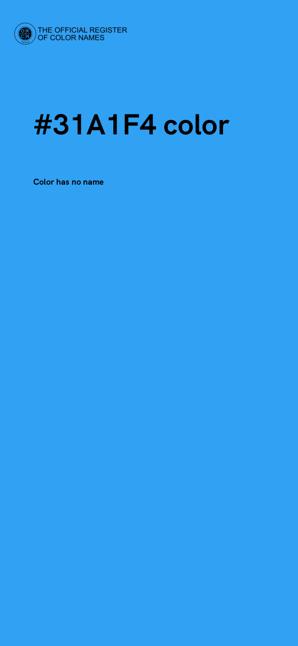 #31A1F4 color image