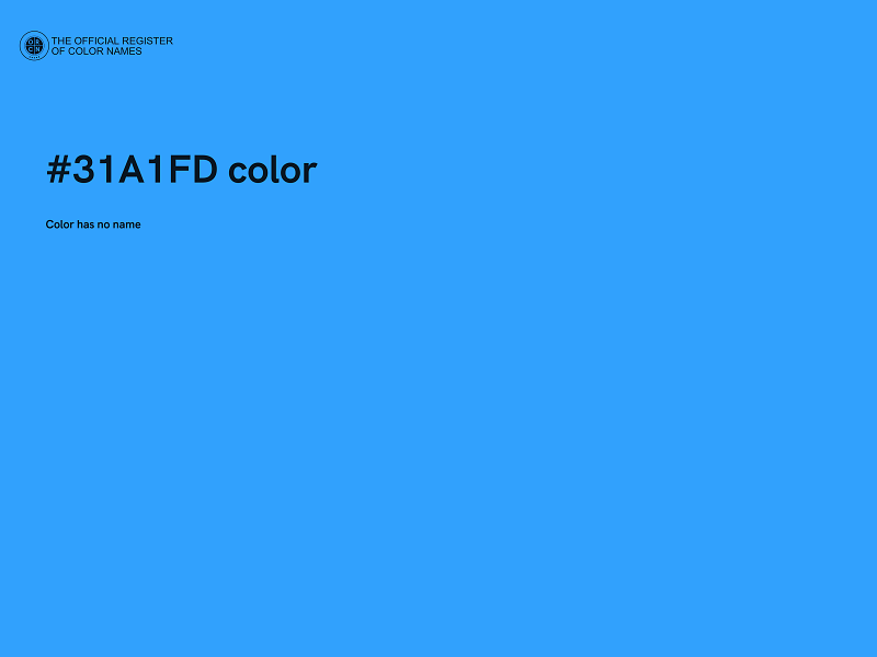 #31A1FD color image