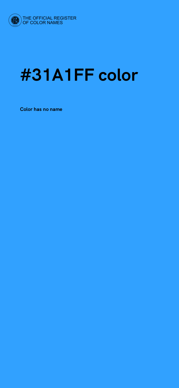 #31A1FF color image