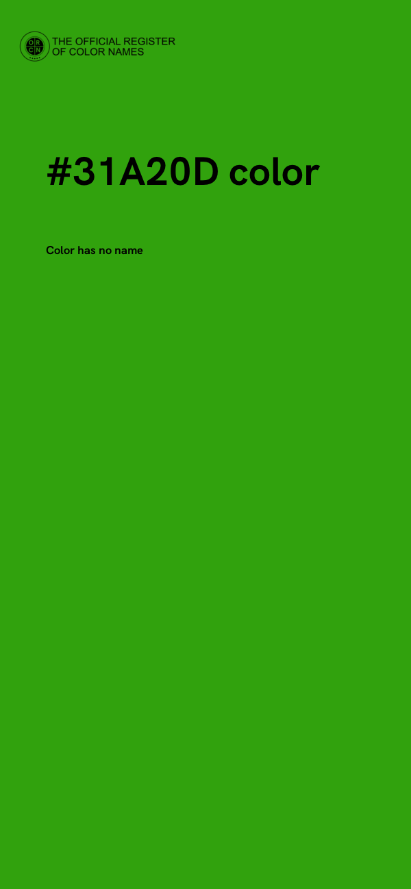 #31A20D color image