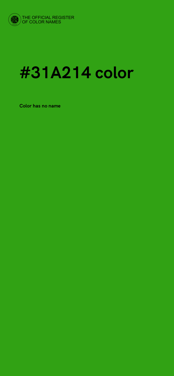 #31A214 color image