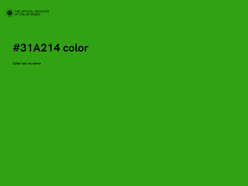 #31A214 color image