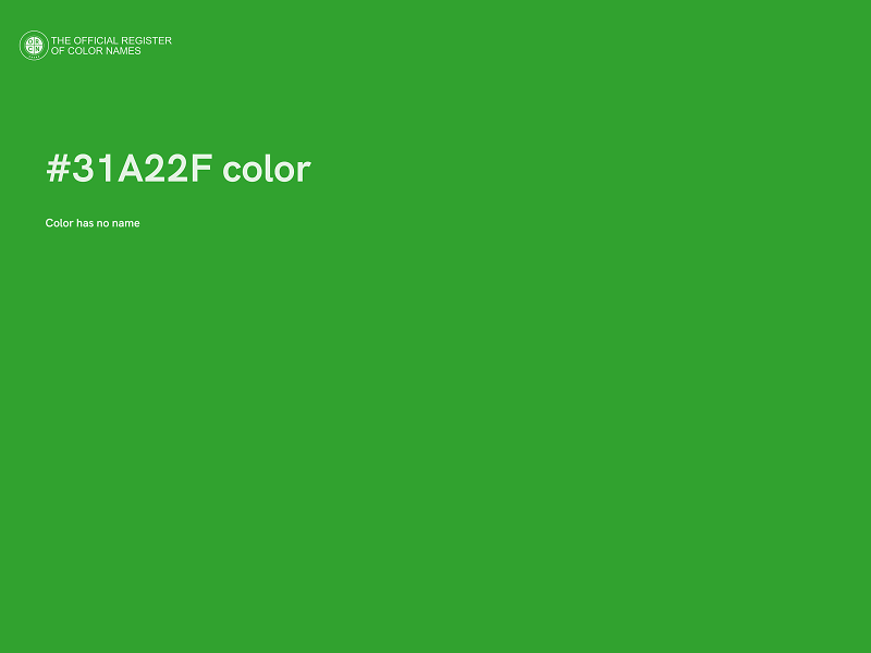 #31A22F color image