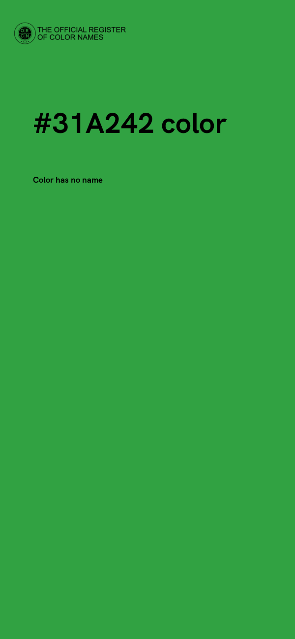 #31A242 color image