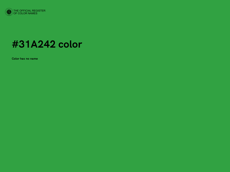 #31A242 color image