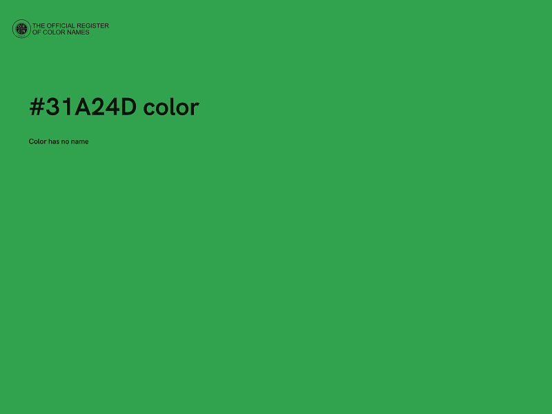 #31A24D color image