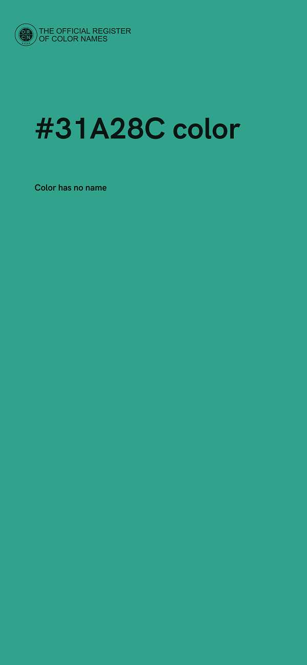 #31A28C color image