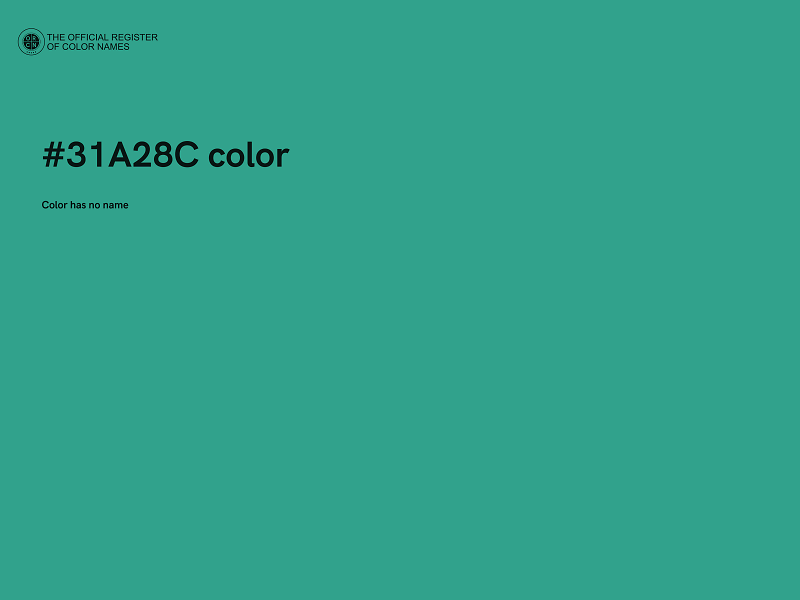 #31A28C color image