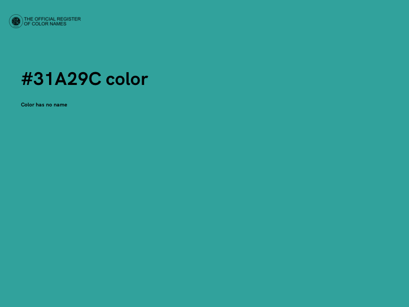 #31A29C color image