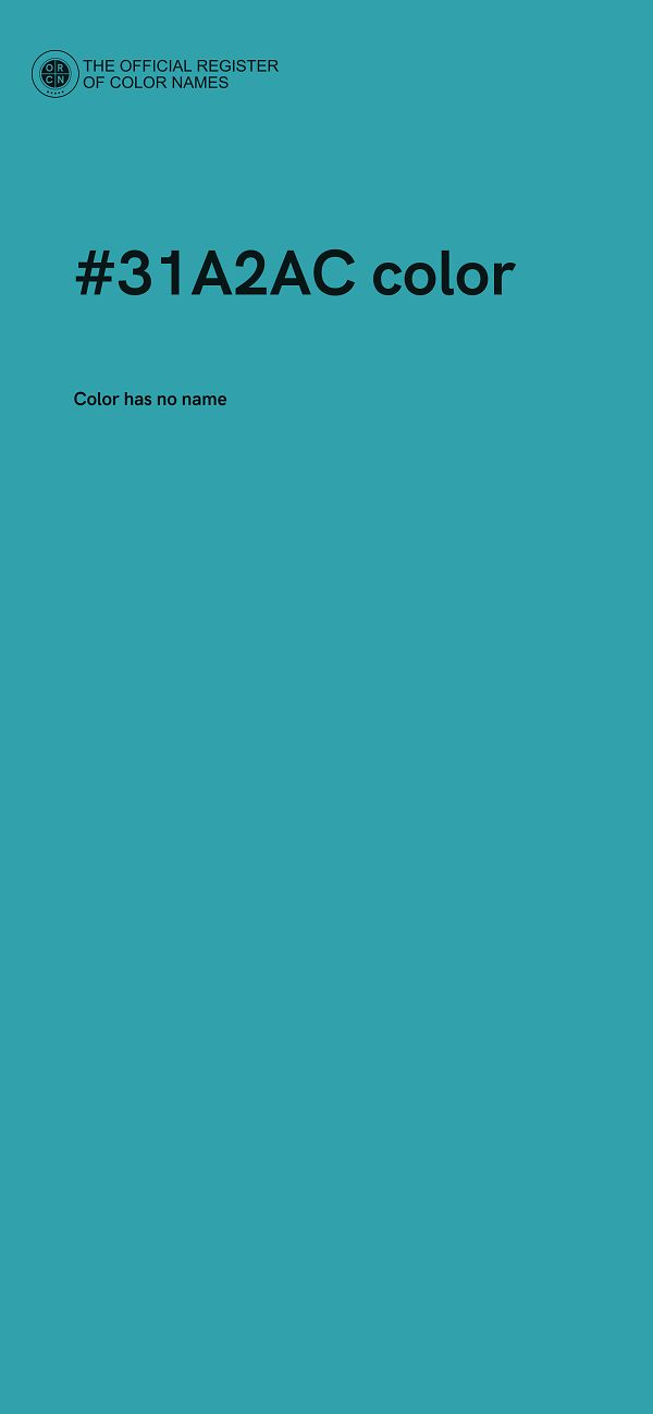#31A2AC color image