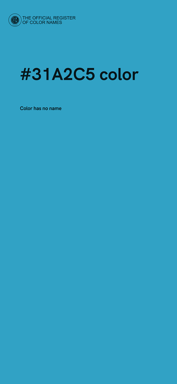 #31A2C5 color image