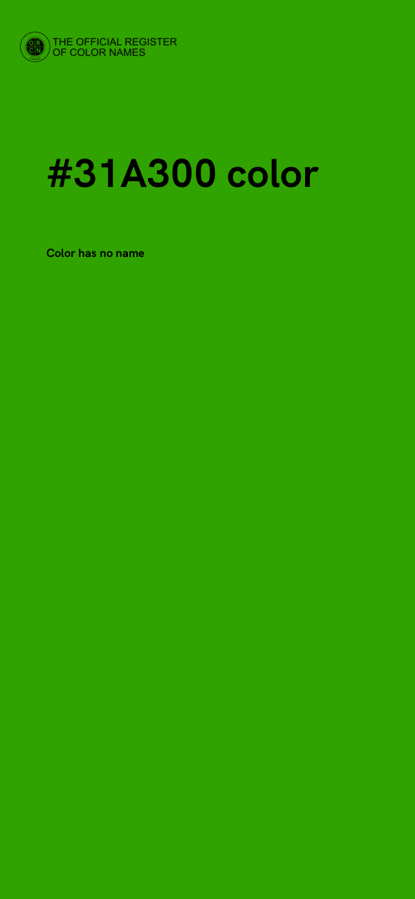 #31A300 color image