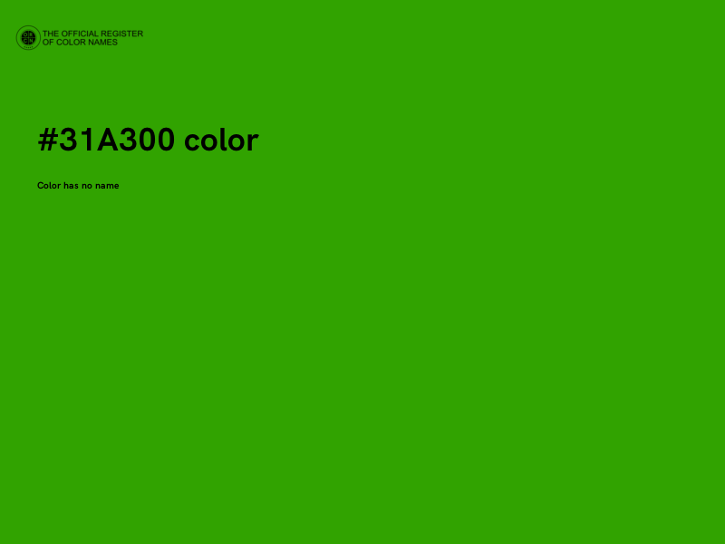 #31A300 color image