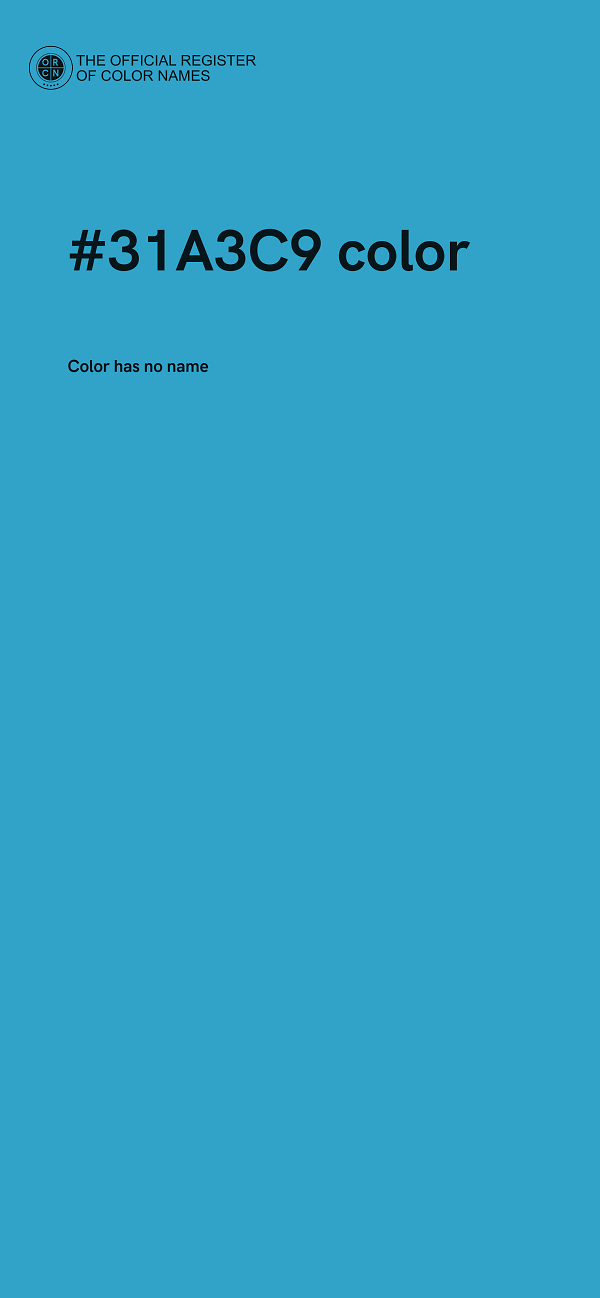 #31A3C9 color image