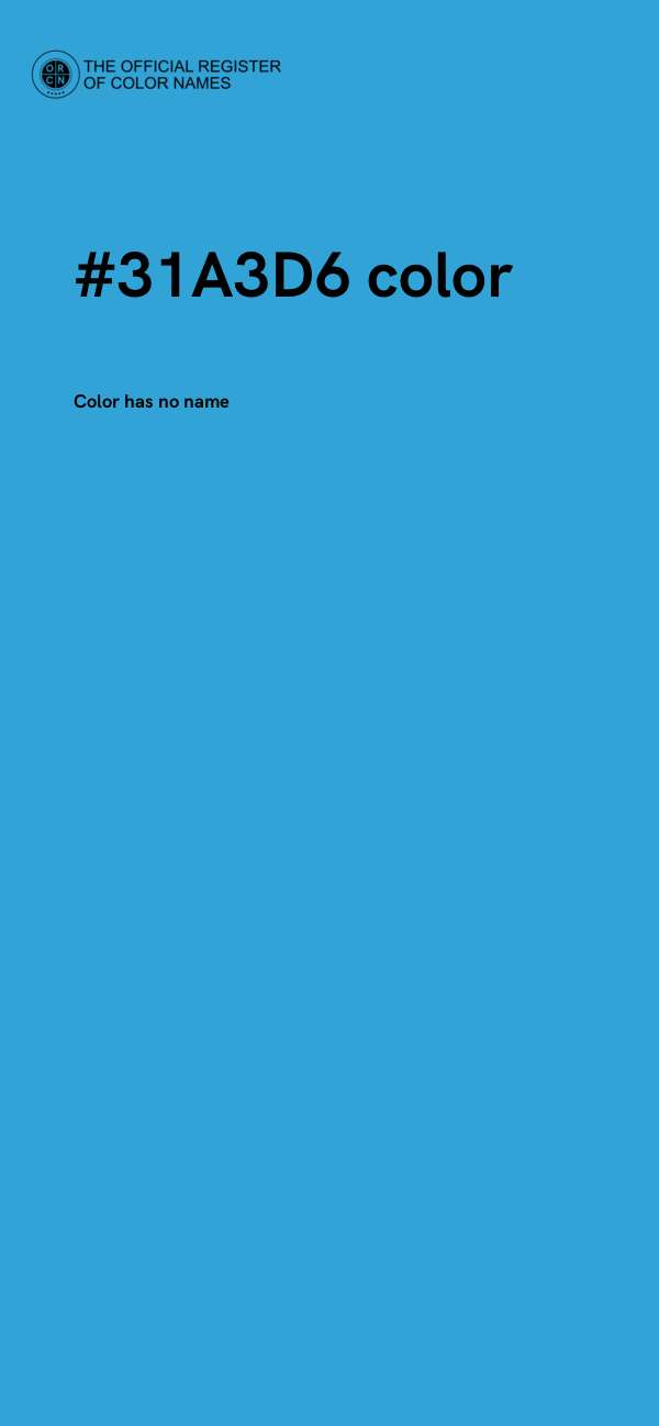 #31A3D6 color image