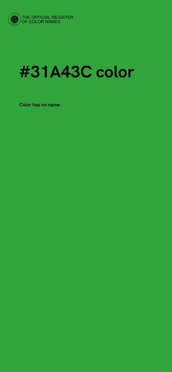 #31A43C color image