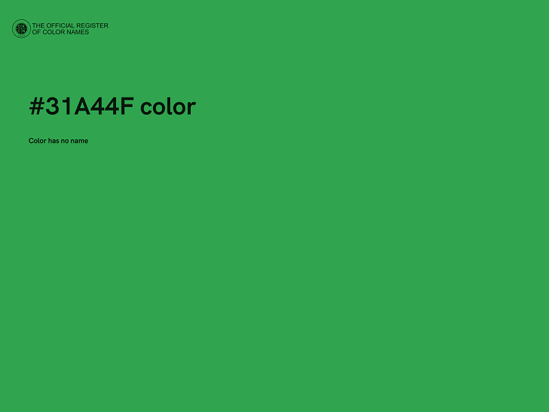 #31A44F color image