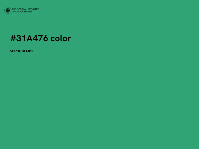 #31A476 color image