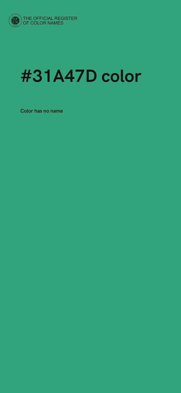 #31A47D color image