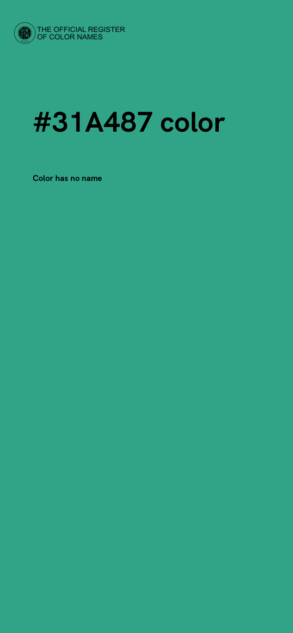 #31A487 color image