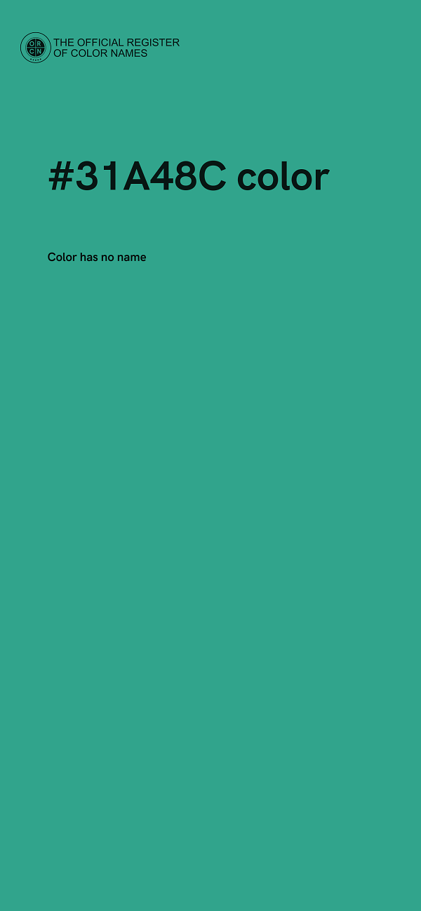 #31A48C color image