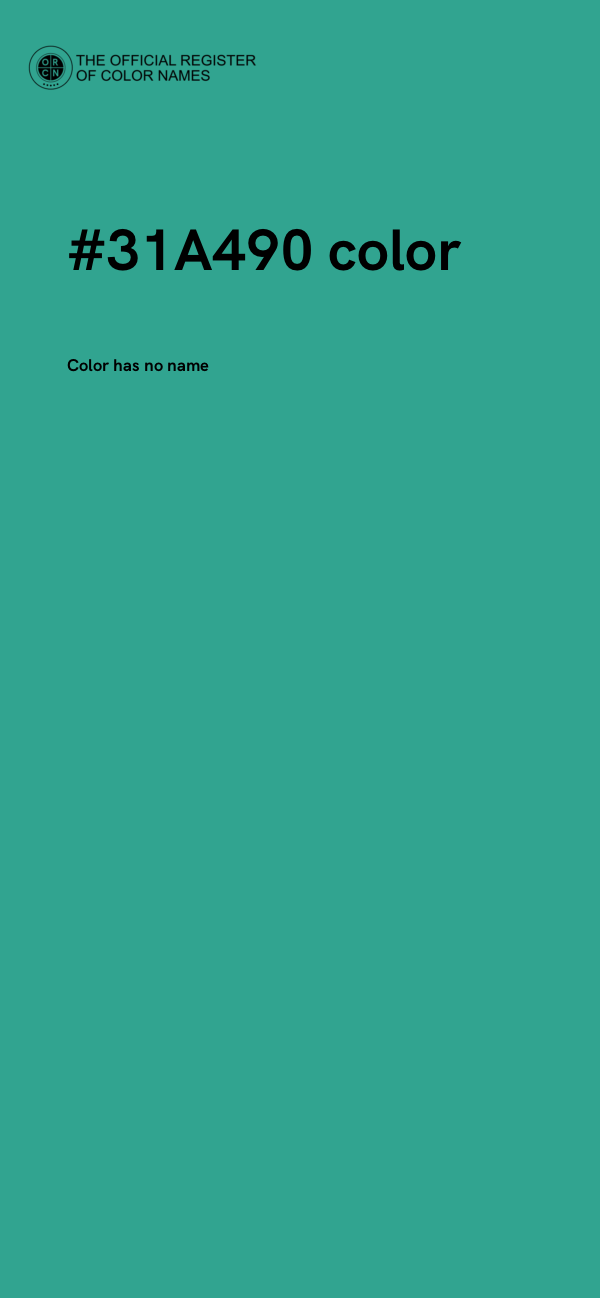 #31A490 color image