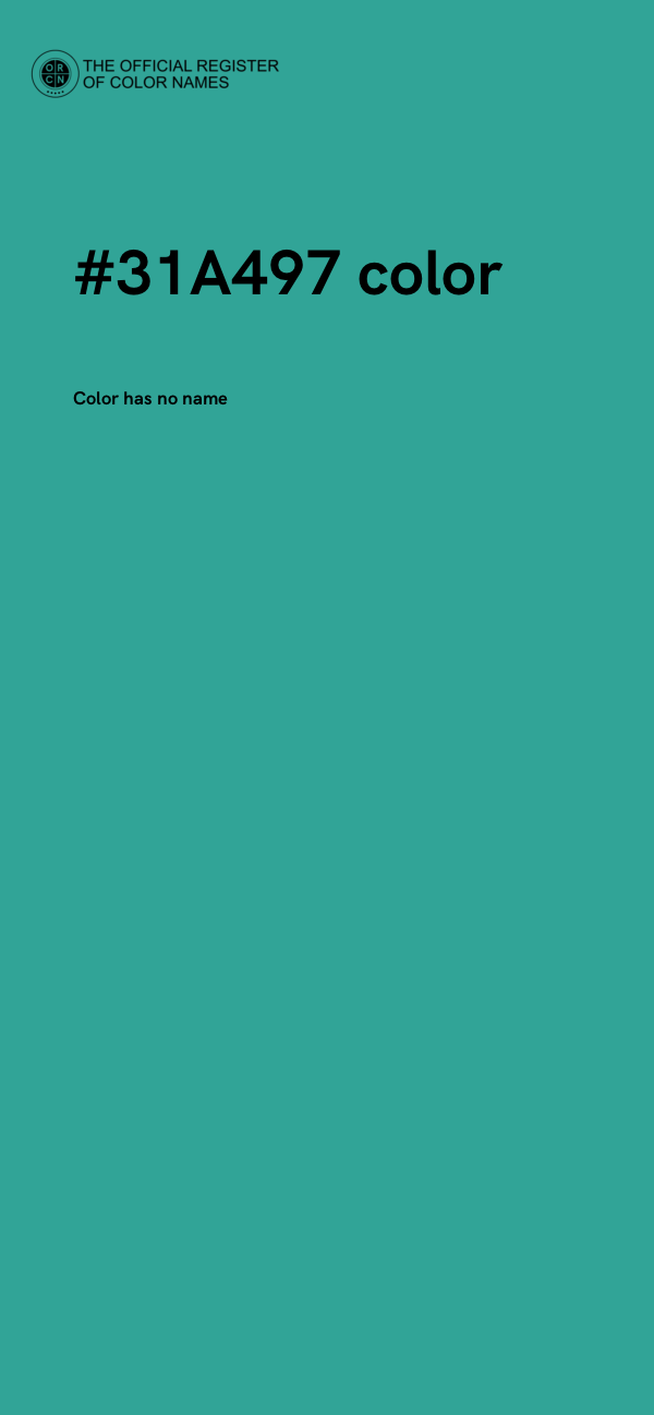 #31A497 color image