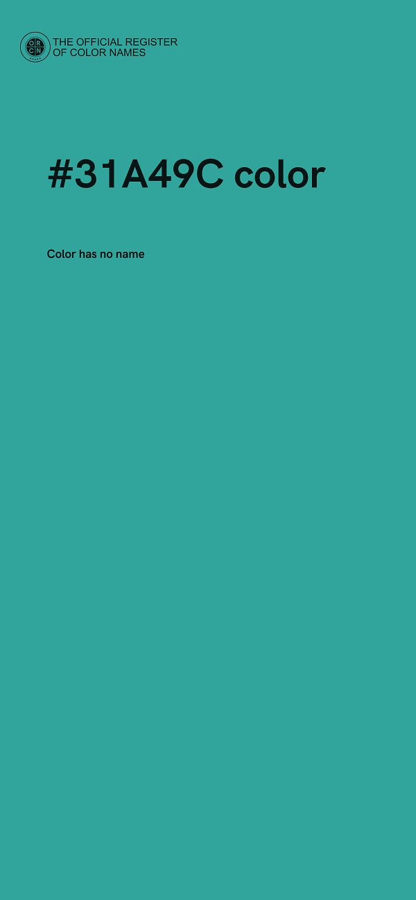 #31A49C color image