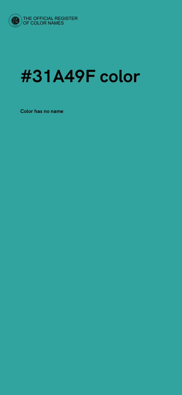 #31A49F color image
