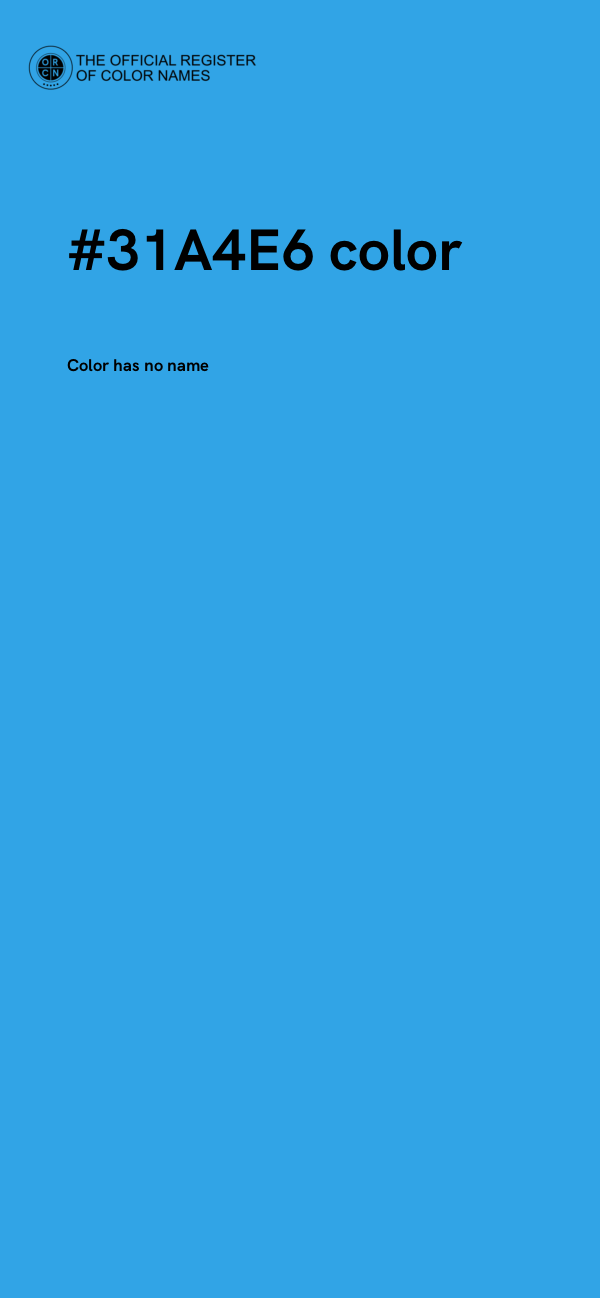 #31A4E6 color image