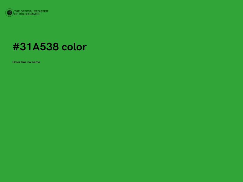 #31A538 color image
