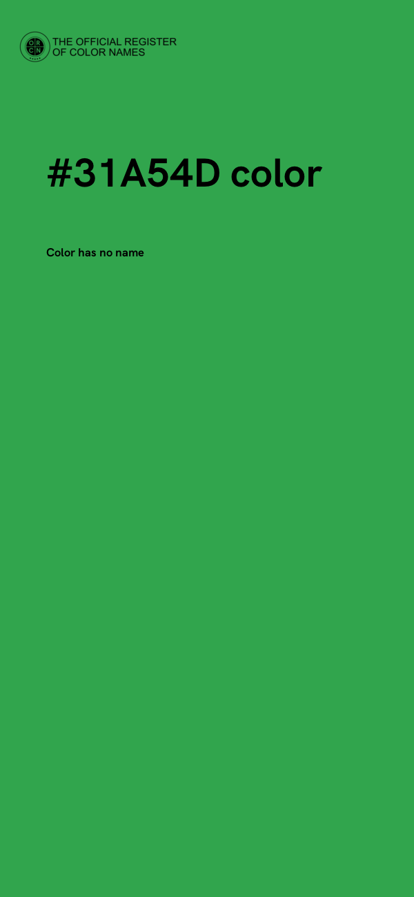 #31A54D color image