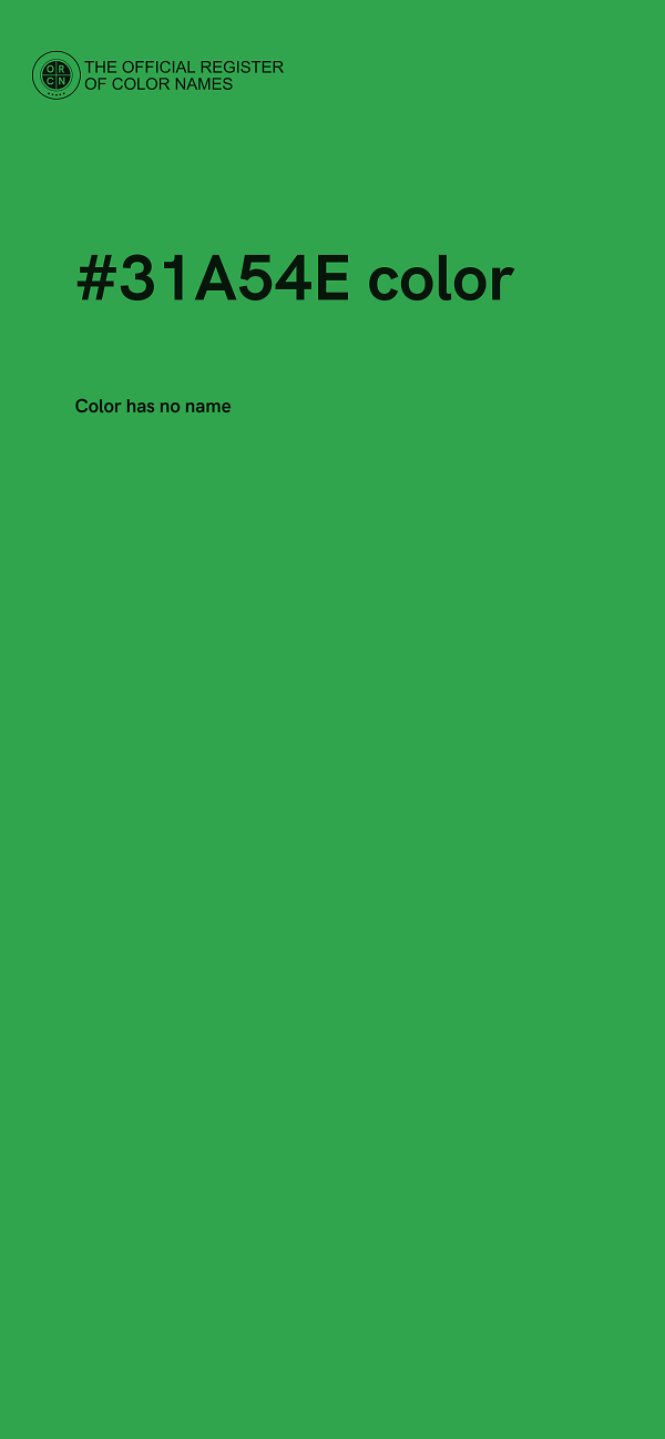 #31A54E color image