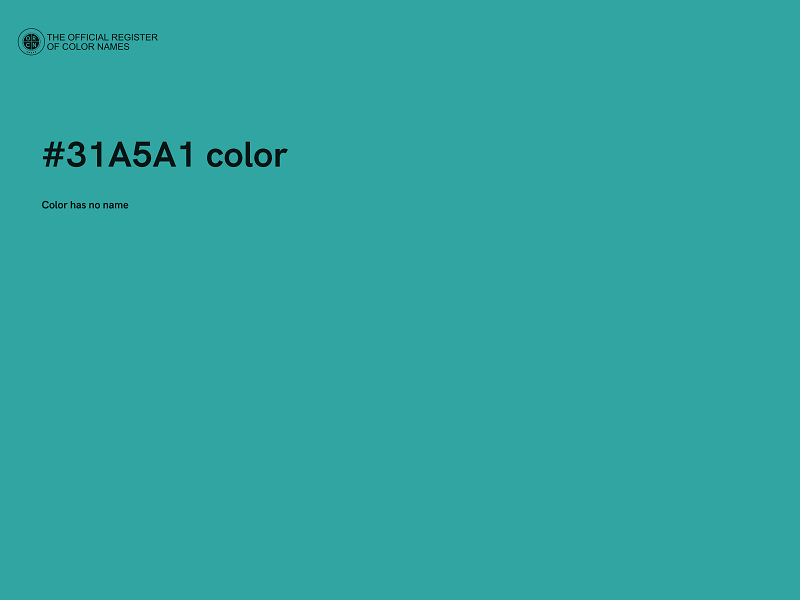 #31A5A1 color image