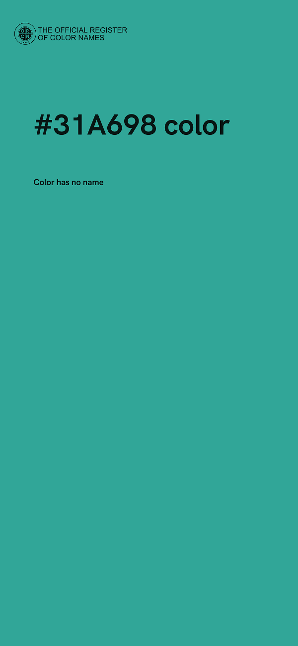 #31A698 color image
